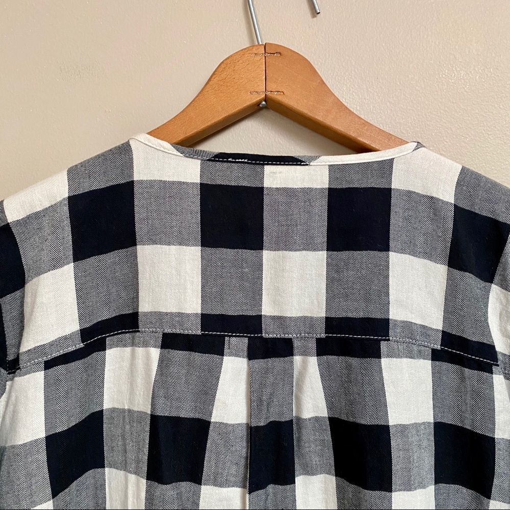 Miss Love black and white buffalo plaid shirt - Picture 7 of 8